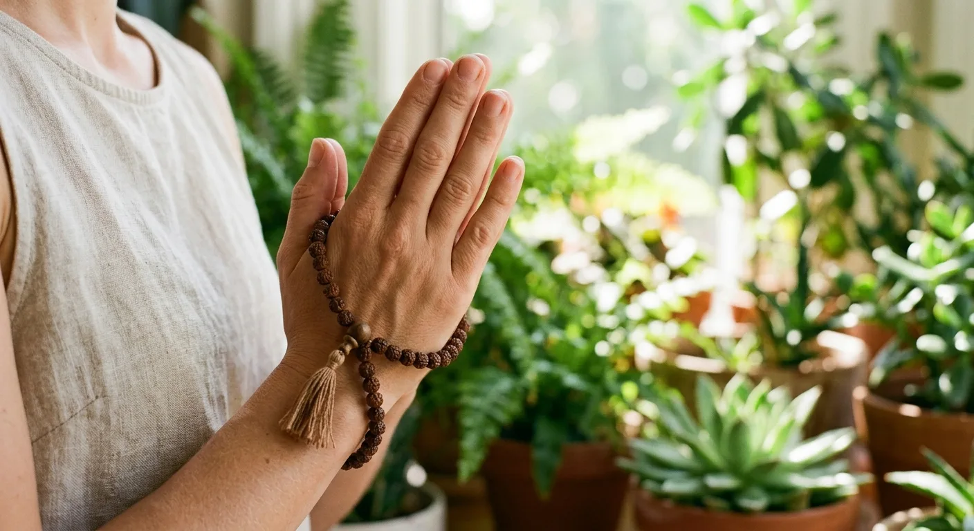 Peaceful yoga practice at Green Leaf Yoga