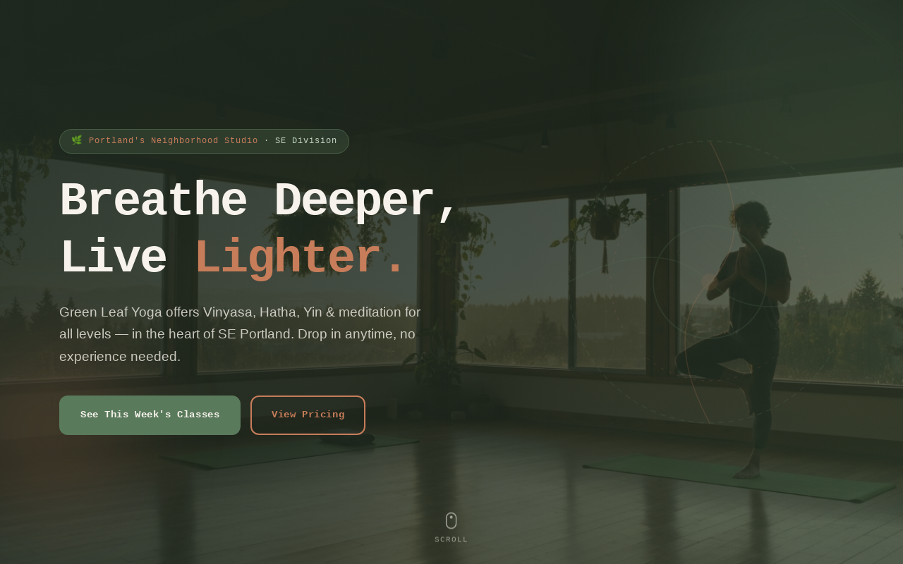 Green Leaf Yoga — generated by goBuildy